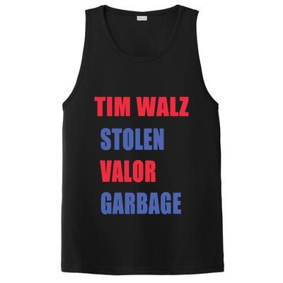 Stolen Valor Garbage Tim Walz PosiCharge Competitor Tank