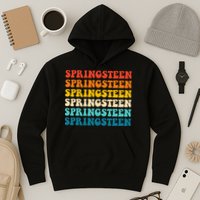 Springsteen Vintage Groovy Retro Party Everyday Casual Hoodie