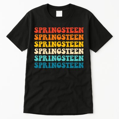Springsteen Vintage Groovy Retro Party Everyday Casual Tall T-Shirt