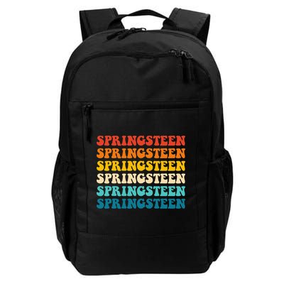 Springsteen Vintage Groovy Retro Party Everyday Casual Backpack