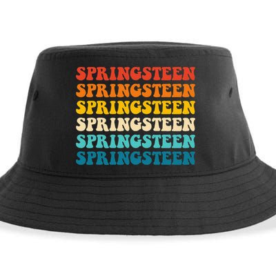 Springsteen Vintage Groovy Retro Party Everyday Casual Sustainable Bucket Hat
