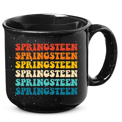Springsteen Vintage Groovy Retro Party Everyday Casual 15oz Campfire Ceramic Mug