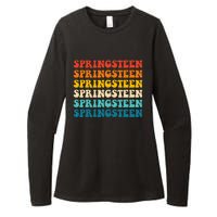 Springsteen Vintage Groovy Retro Party Everyday Casual Womens CVC Long Sleeve Shirt