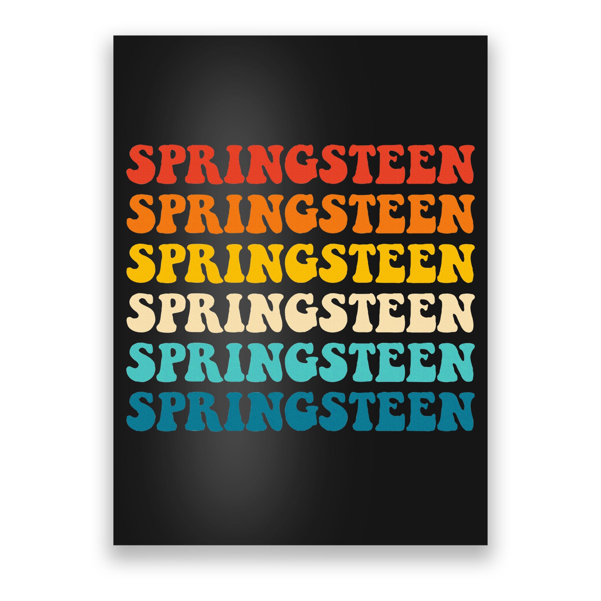 Springsteen Vintage Groovy Retro Party Everyday Casual Poster
