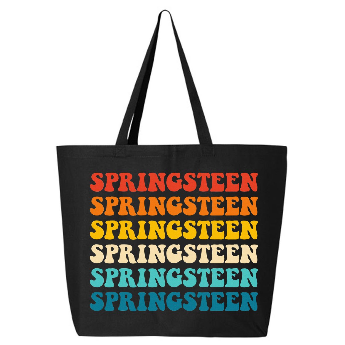 Springsteen Vintage Groovy Retro Party Everyday Casual 25L Jumbo Tote