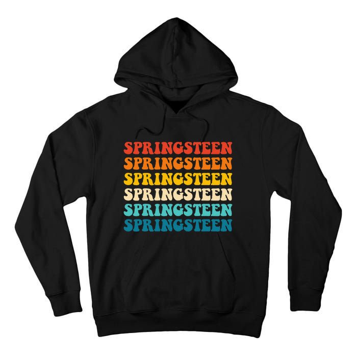 Springsteen Vintage Groovy Retro Party Everyday Casual Tall Hoodie