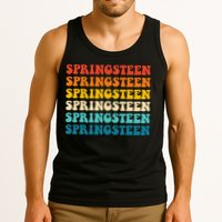 Springsteen Vintage Groovy Retro Party Everyday Casual Tank Top