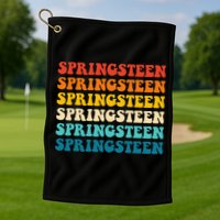 Springsteen Vintage Groovy Retro Party Everyday Casual Golf Towel