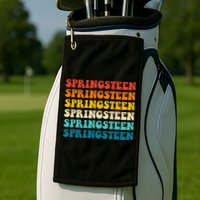 Springsteen Vintage Groovy Retro Party Everyday Casual Golf Towel
