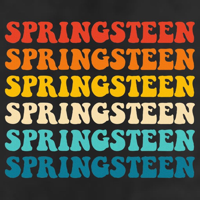 Springsteen Vintage Groovy Retro Party Everyday Casual Golf Towel