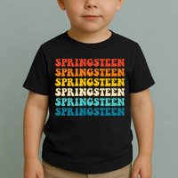 Springsteen Vintage Groovy Retro Party Everyday Casual Toddler T-Shirt