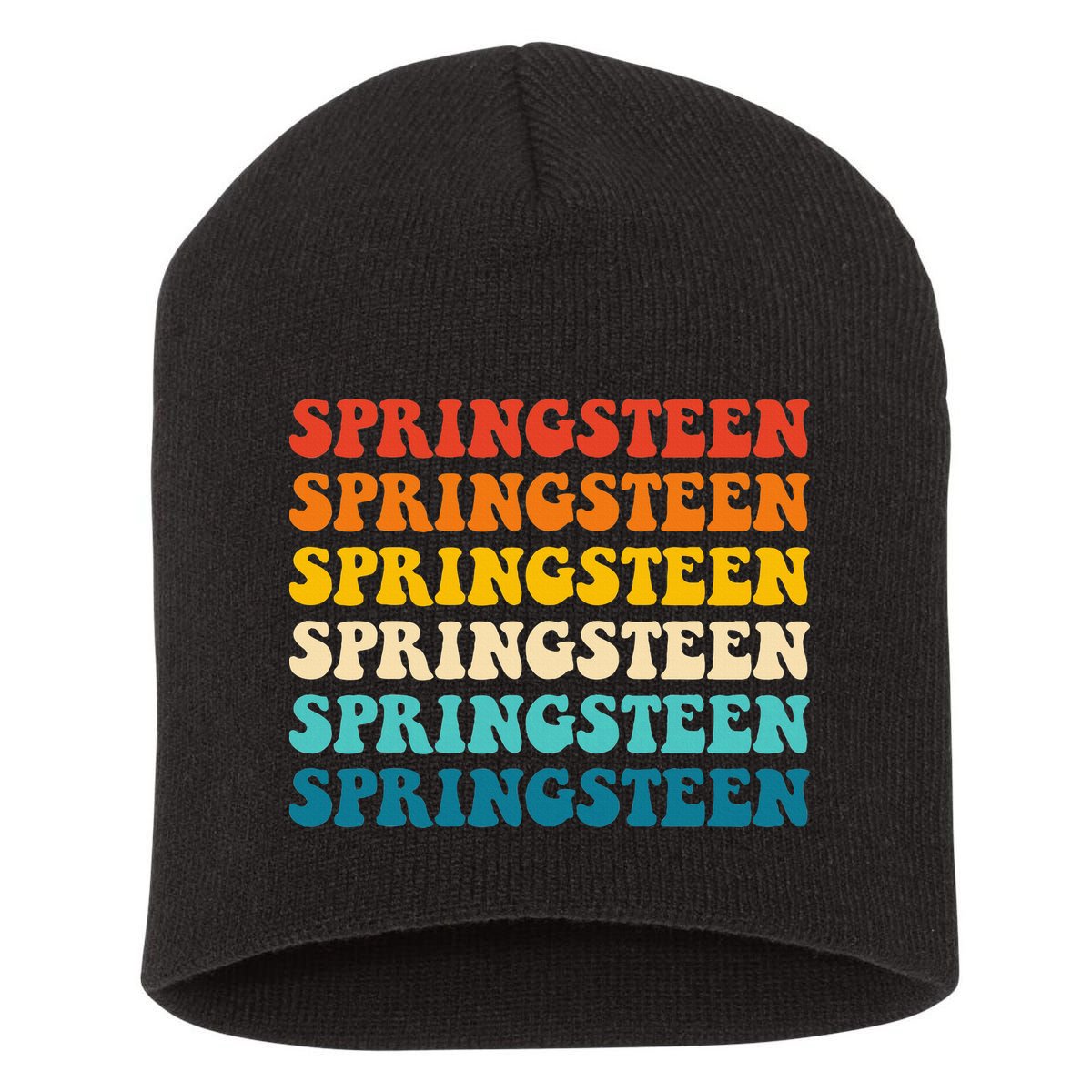Springsteen Vintage Groovy Retro Party Everyday Casual Short Acrylic Beanie