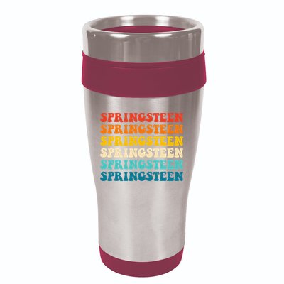 Springsteen Vintage Groovy Retro Party Everyday Casual 16oz Travel Tumbler
