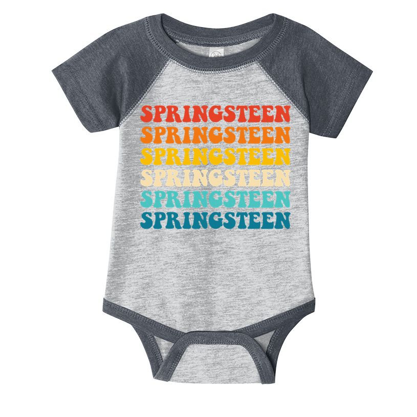 Springsteen Vintage Groovy Retro Party Everyday Casual Infant Baby Jersey Bodysuit