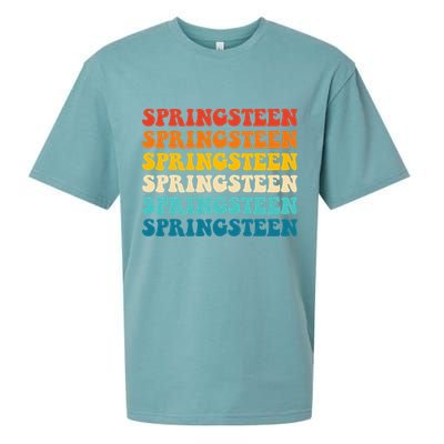 Springsteen Vintage Groovy Retro Party Everyday Casual Sueded Cloud Jersey T-Shirt