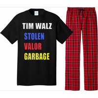 Stolen Valor Garbage Tim Walz Pajama Set