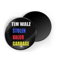 Stolen Valor Garbage Tim Walz Magnet