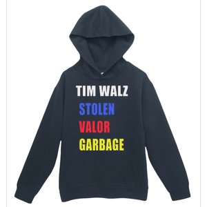 Stolen Valor Garbage Tim Walz Urban Pullover Hoodie