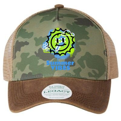 Summer Vibes Gift Legacy Tie Dye Trucker Hat
