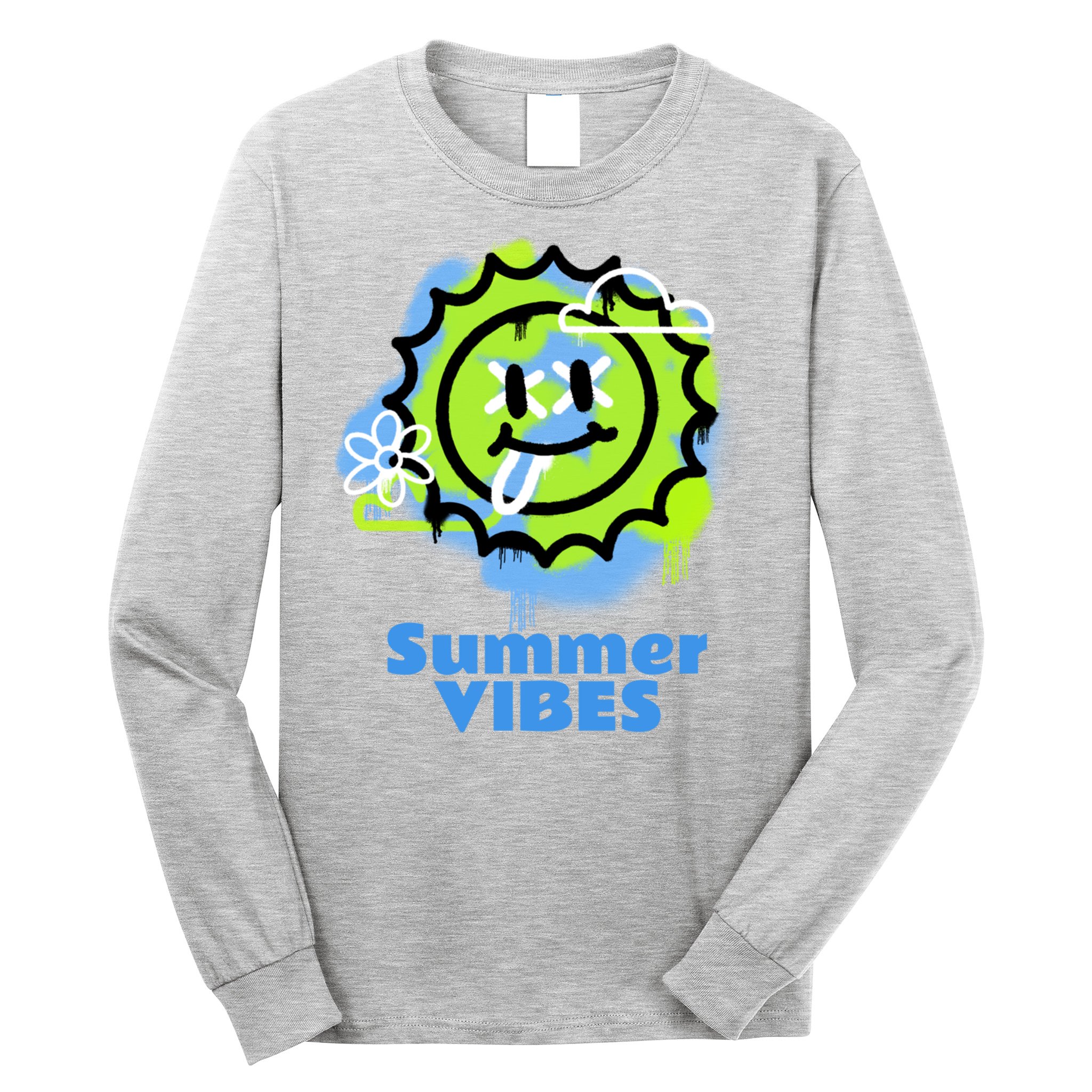 Summer Vibes Gift Long Sleeve Shirt