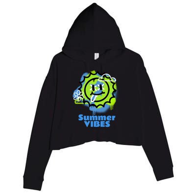 Summer Vibes Gift Crop Fleece Hoodie