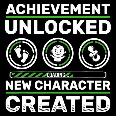 Schwangerschaft Verknden Geschenk Zocker New Character Created Pregnancy Announcement Dad Gamer  T-Shirt