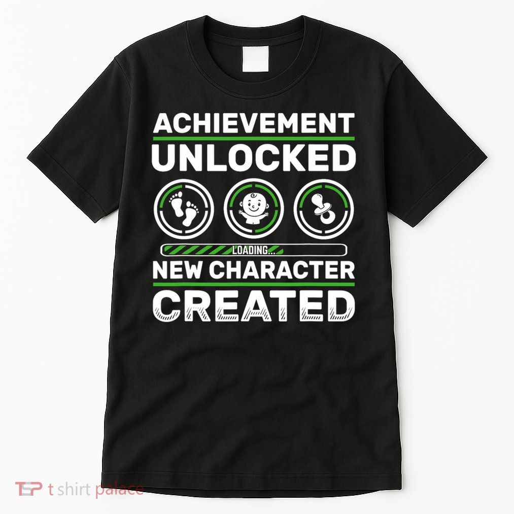 Schwangerschaft Verknden Geschenk Zocker New Character Created Pregnancy Announcement Dad Gamer  Tall T-Shirt