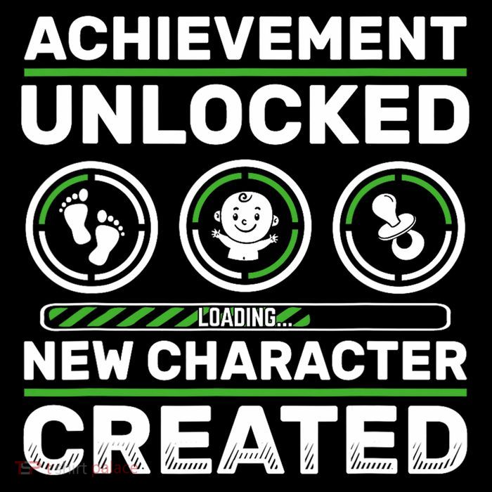 Schwangerschaft Verknden Geschenk Zocker New Character Created Pregnancy Announcement Dad Gamer  Tall T-Shirt