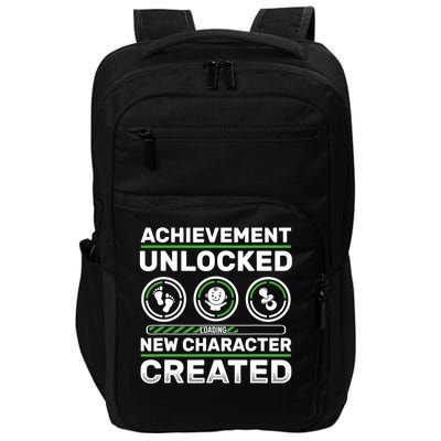 Schwangerschaft Verknden Geschenk Zocker New Character Created Pregnancy Announcement Dad Gamer  Impact Tech Backpack