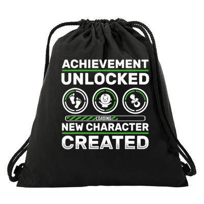 Schwangerschaft Verknden Geschenk Zocker New Character Created Pregnancy Announcement Dad Gamer  Drawstring Bag