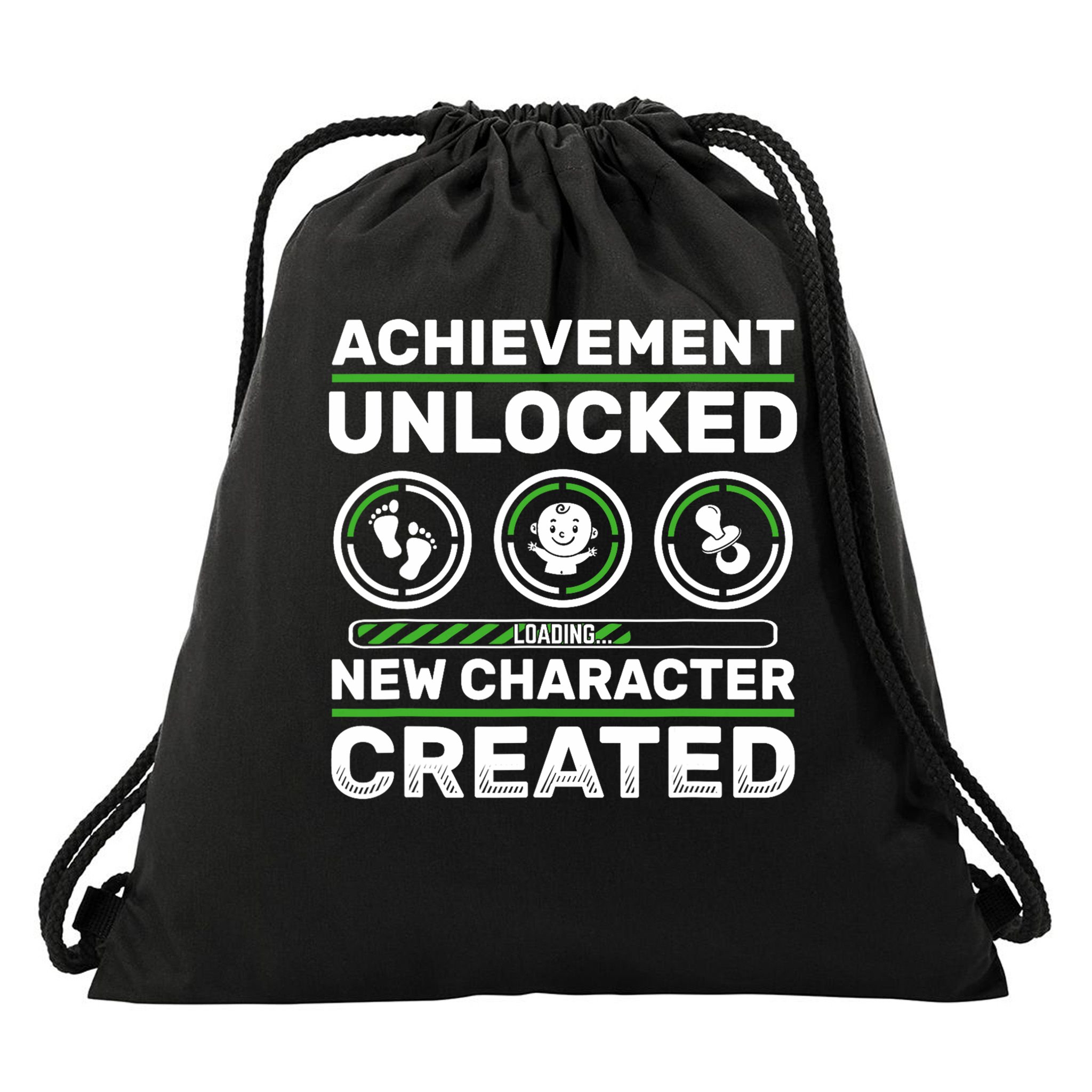 Schwangerschaft Verknden Geschenk Zocker New Character Created Pregnancy Announcement Dad Gamer  Drawstring Bag