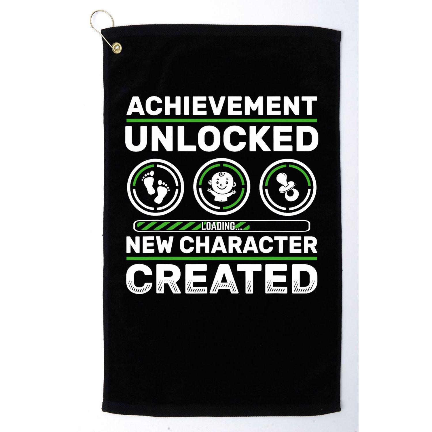 Schwangerschaft Verknden Geschenk Zocker New Character Created Pregnancy Announcement Dad Gamer  Golf Towel