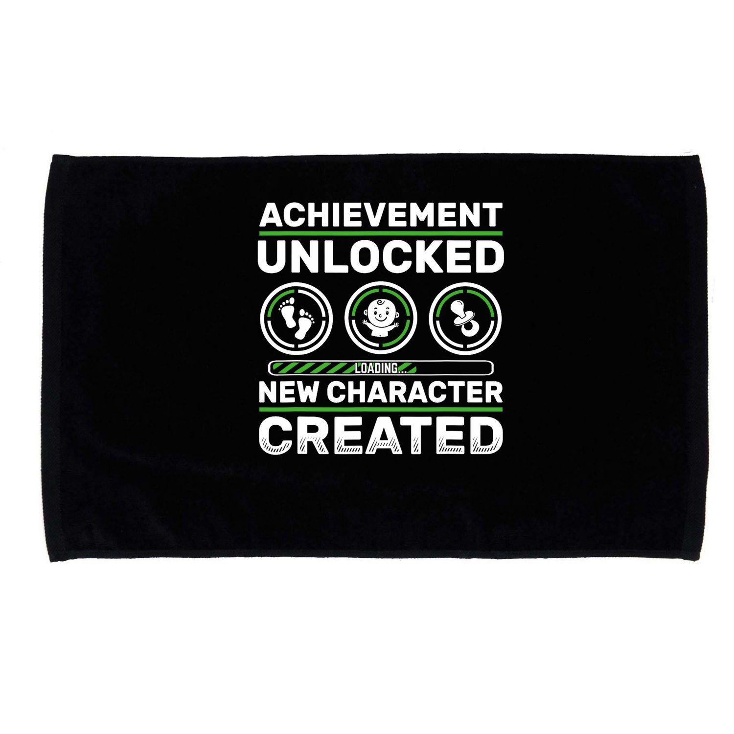 Schwangerschaft Verknden Geschenk Zocker New Character Created Pregnancy Announcement Dad Gamer  Microfiber Hand Towel