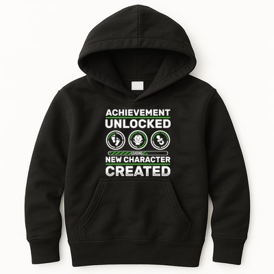 Schwangerschaft Verknden Geschenk Zocker New Character Created Pregnancy Announcement Dad Gamer  Kids Hoodie