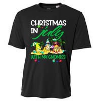 Summer Vacation Gnomes Christmas In July With My Gnomies Cooling Performance Crew T-Shirt