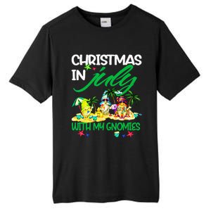 Summer Vacation Gnomes Christmas In July With My Gnomies Tall Fusion ChromaSoft Performance T-Shirt