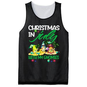 Summer Vacation Gnomes Christmas In July With My Gnomies Mesh Reversible Basketball Jersey Tank