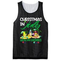 Summer Vacation Gnomes Christmas In July With My Gnomies Mesh Reversible Basketball Jersey Tank