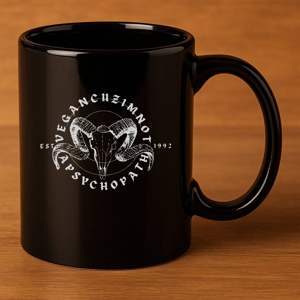 Sarcastic Vegan Gear 11oz C Handle Ceramic Mug