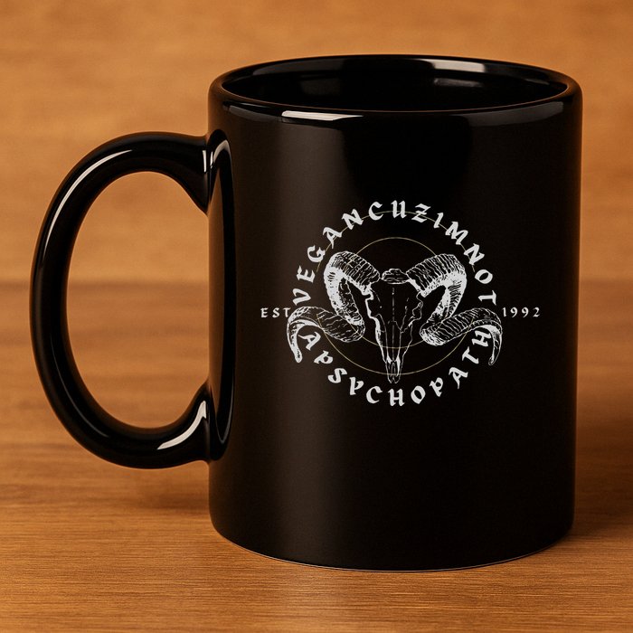 Sarcastic Vegan Gear 11oz C Handle Ceramic Mug