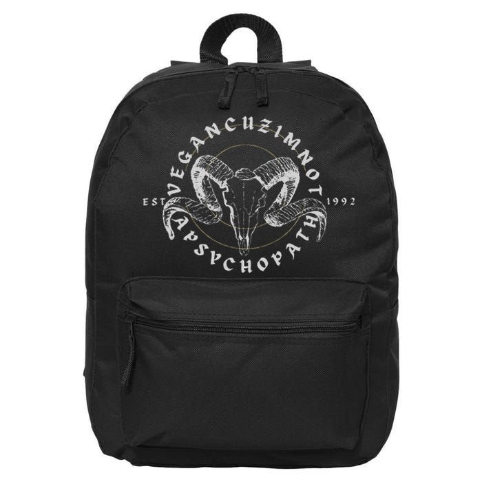 Sarcastic Vegan Gear 16 in Basic Backpack