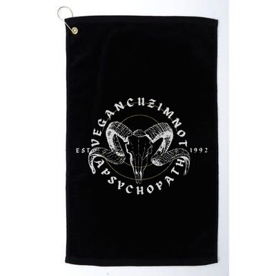 Sarcastic Vegan Gear Golf Towel