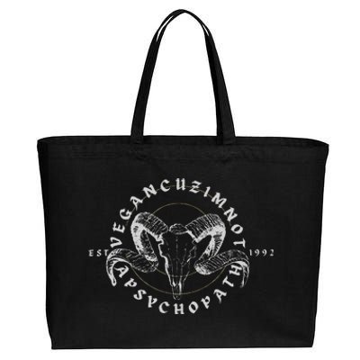 Sarcastic Vegan Gear Cotton Canvas Jumbo Tote