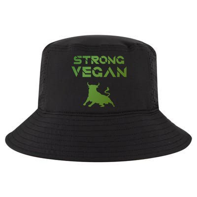 Strong Vegan Gift Idea Statet And Gift Cool Comfort Performance Bucket Hat