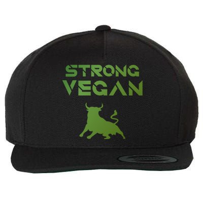 Strong Vegan Gift Idea Statet And Gift Wool Snapback Cap