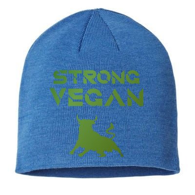 Strong Vegan Gift Idea Statet And Gift Sustainable Beanie