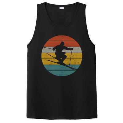 Ski Vintage Gift Skiing Winter Sports Freeski Skier Gift Great Gift PosiCharge Competitor Tank