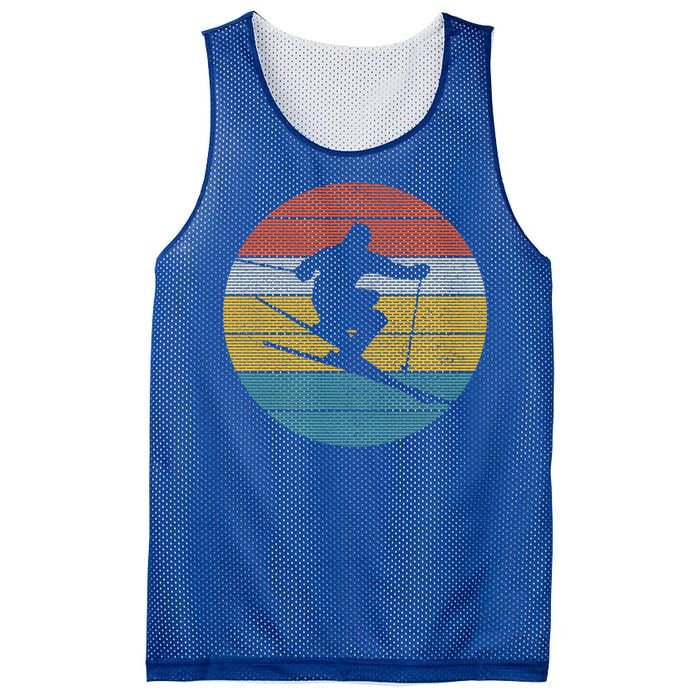 Ski Vintage Gift Skiing Winter Sports Freeski Skier Gift Great Gift Mesh Reversible Basketball Jersey Tank