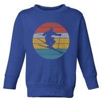 Ski Vintage Gift Skiing Winter Sports Freeski Skier Gift Great Gift Toddler Sweatshirt