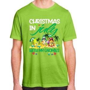 Summer Vacation Gnomes Christmas In July With My Gnomies Adult ChromaSoft Performance T-Shirt